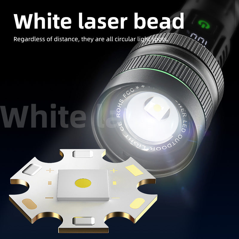 Extremt kraftfull 10 000 lumen ficklampa