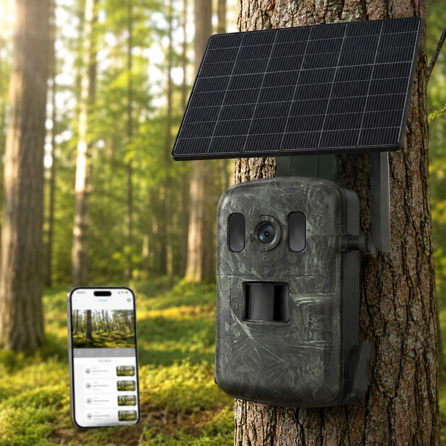 4G Wildlife Camera LIVE, App, and Solar Panel