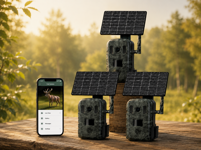 Litet 4G Viltkamerapaket – 3 st. LIVE Kameror – Spara 10 %